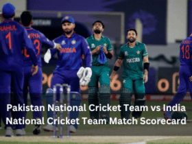 Pakistan National Cricket Team vs India National Cricket Team Match Scorecard