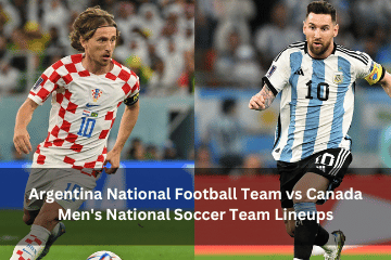 Argentina National Football Team vs Canada Men's National Soccer Team Lineups