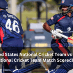 United States National Cricket Team vs India National Cricket Team Match Scorecard