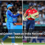 England Cricket Team vs India National Cricket Team Match Scorecard