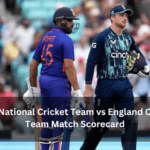 India National Cricket Team vs England Cricket Team Match Scorecard