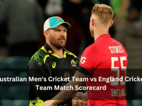 Australian Men's Cricket Team vs England Cricket Team Match Scorecard