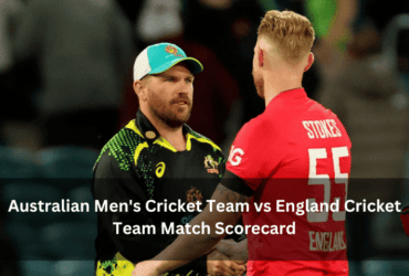 Australian Men's Cricket Team vs England Cricket Team Match Scorecard